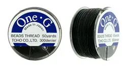Toho One-G nylonová nit  Black PT-50-2 černá